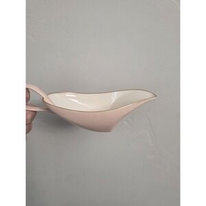 Vintage U.S.A. LENOX  Sauce/Gravy Boat Pink & Ivory